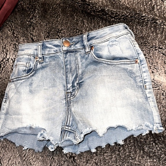 Kendall + Kylie The Icon style  distressed Jean Short Sz 24 - Picture 1 of 11
